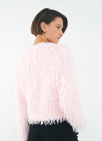 Укороченный фактурный жакет