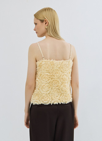 Фактурный топ на бретелях