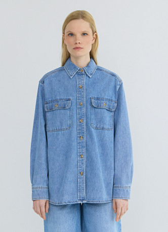 Джинсовая рубашка