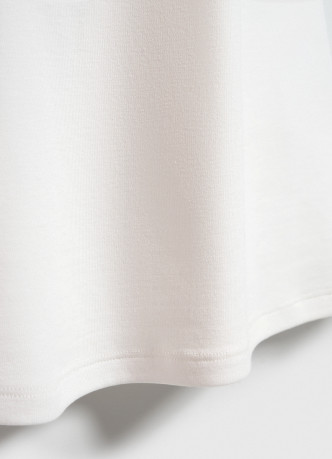 Топ из хлопка и модала с воротником-стойкой