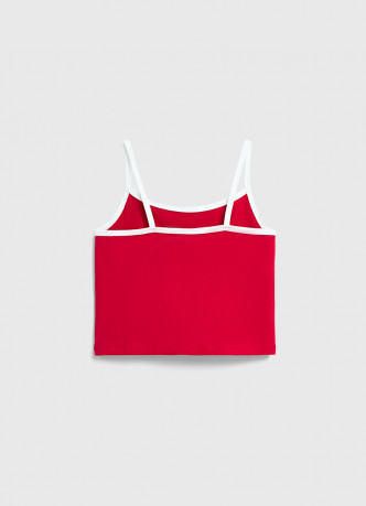 Короткий топ с принтом для девочек