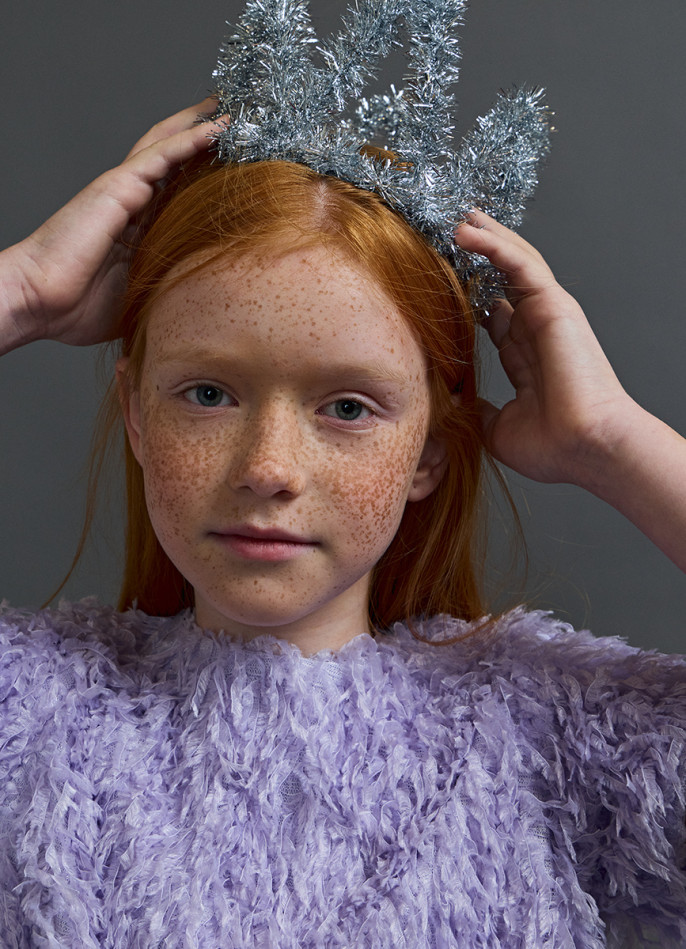 Фактурная блузка для девочек