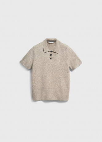 Джемпер поло из пряжи с шерстью