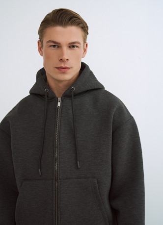 Толстовка на молнии с капюшоном