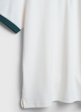 Поло с контрастным воротником на молнии