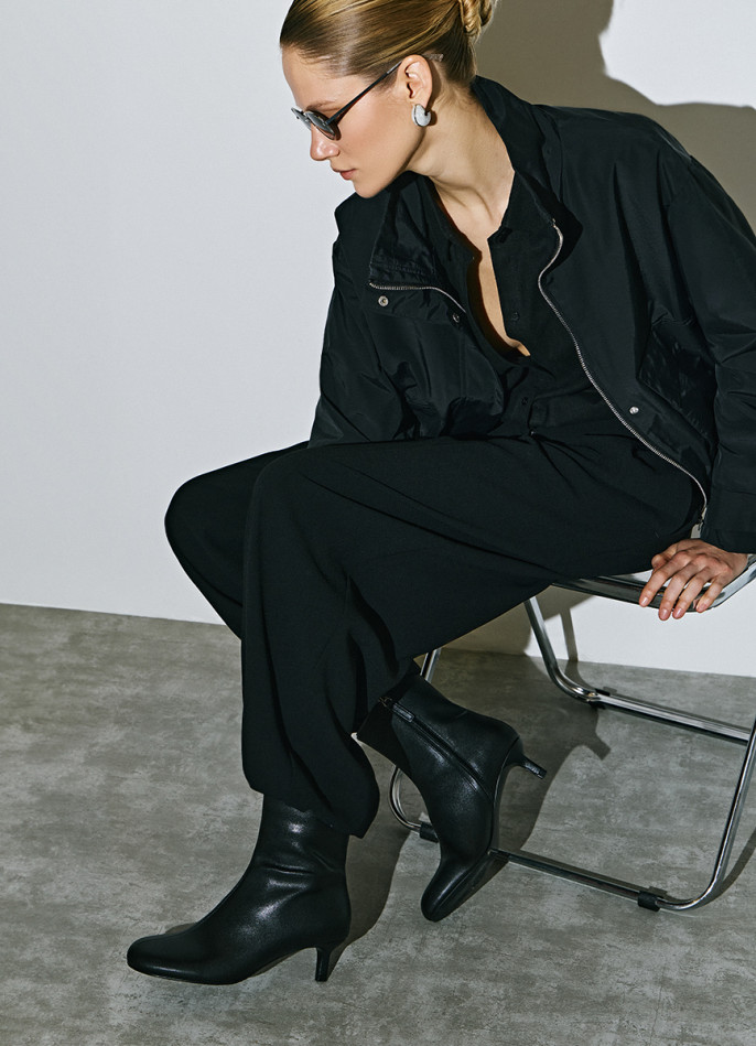 Ботильоны из натуральной кожи