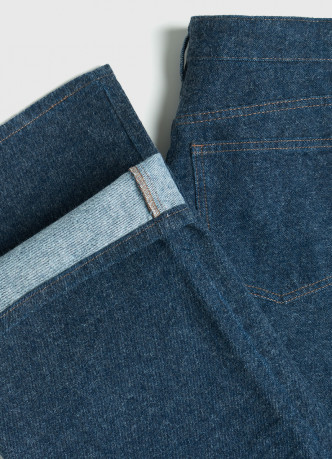 Широкие джинсы с мягкой фактурой