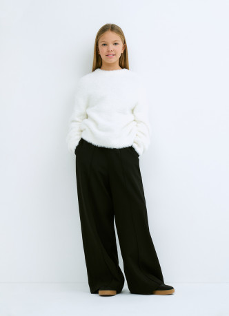 Пушистый джемпер для девочек