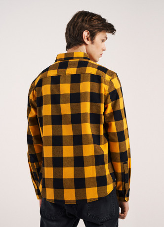 Рубашка Regular Fit из твила в клетку