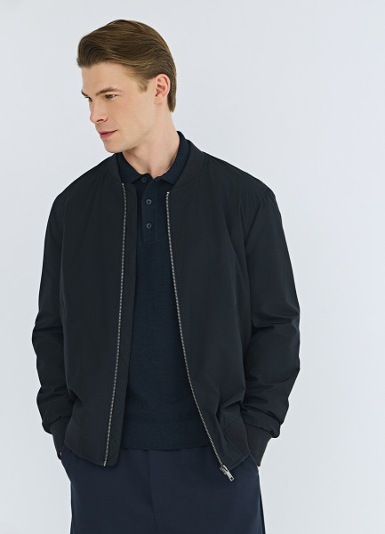 Утеплённый бомбер Синий 4999₽