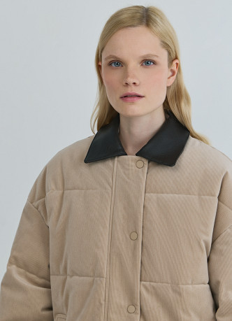 Утеплённая куртка из вельвета