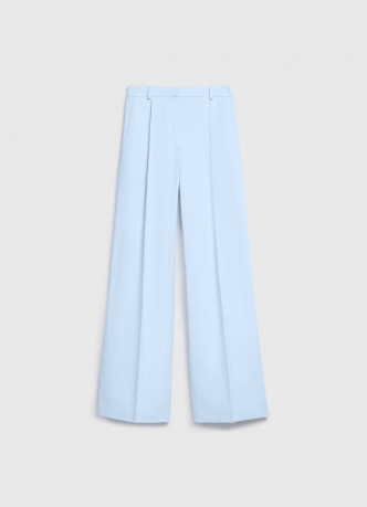 Прямые брюки со льном