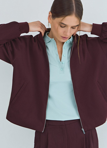 Бомбер на молнии Фиолетовый 4999₽