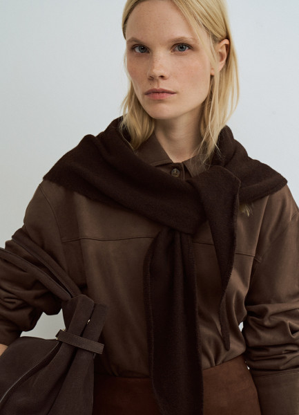 

Вязаная косынка, Коричневый