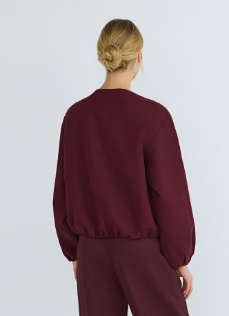 Льняной бомбер на молнии