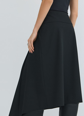 Асимметричная юбка миди