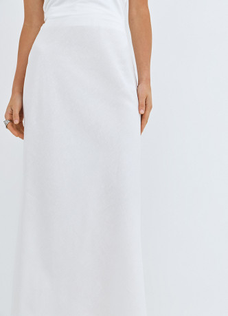 Юбка макси А-силуэта с эластичным поясом