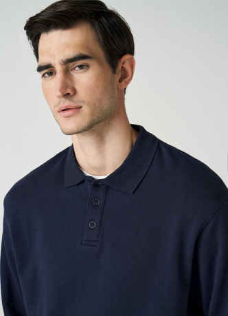 Поло с длинным рукавом