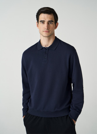 Поло с длинным рукавом