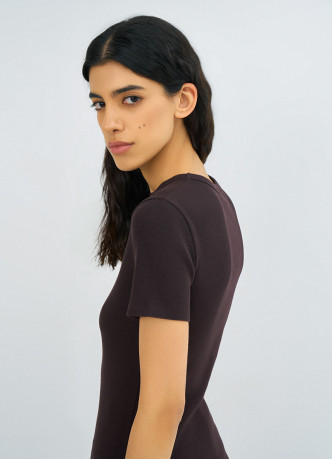 Футболка в рубчик