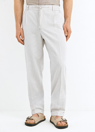 Брюки из текстурной ткани