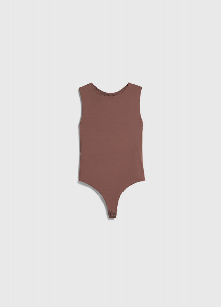 

Боди без рукавов, Коричневый