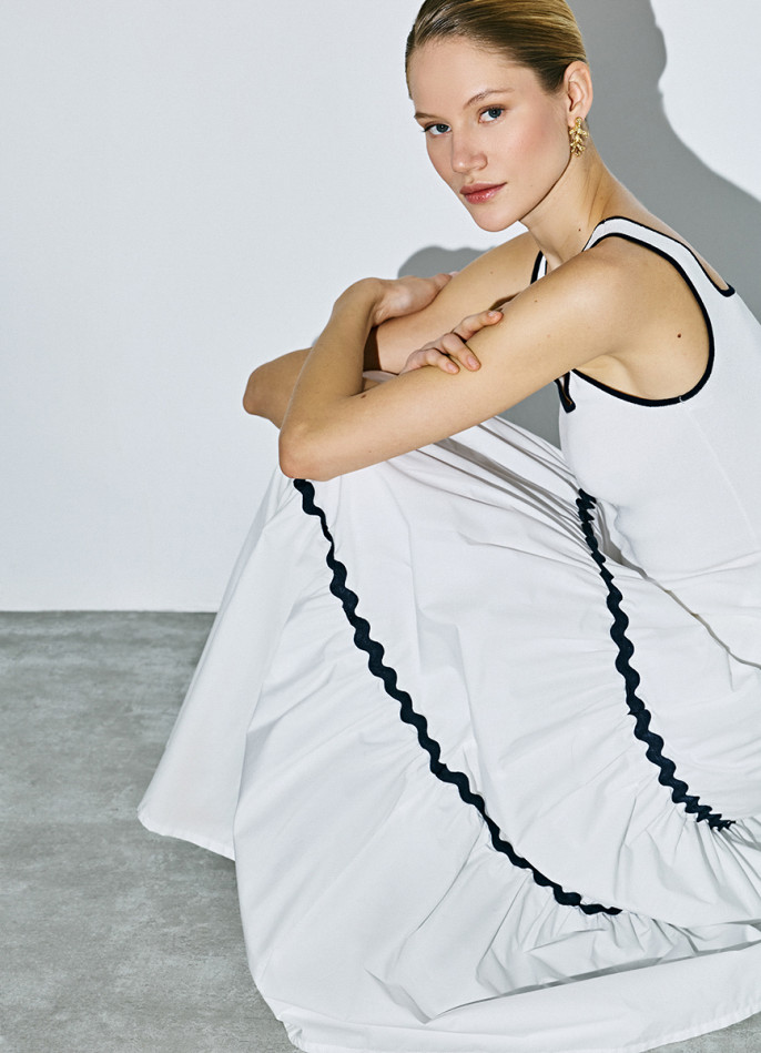 Юбка с ярусами