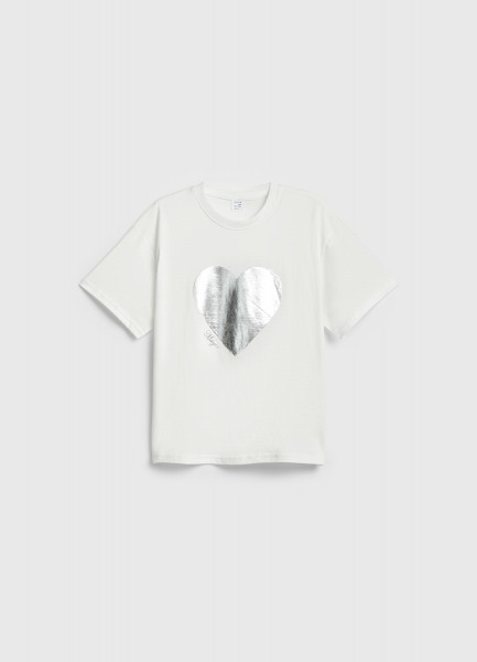 

Футболка с принтом для девочек, Белый