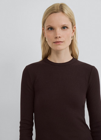 Лонгслив в рубчик