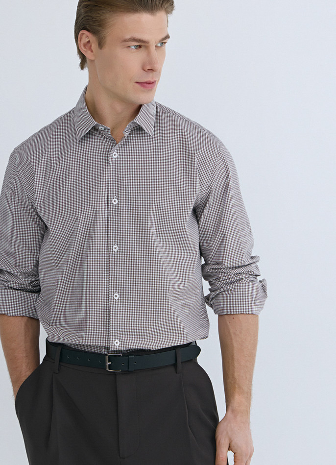 Рубашка в клетку виши