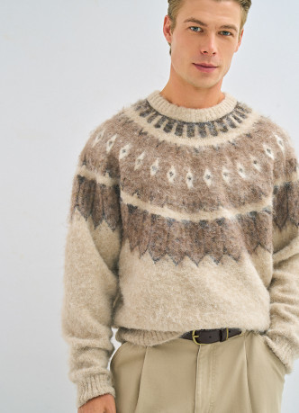 Джемпер с жаккардовым узором