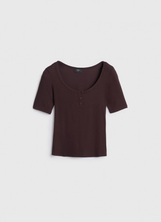 Футболка хенли из вискозы