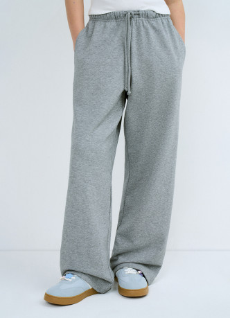 Широкие трикотажные брюки для девочек