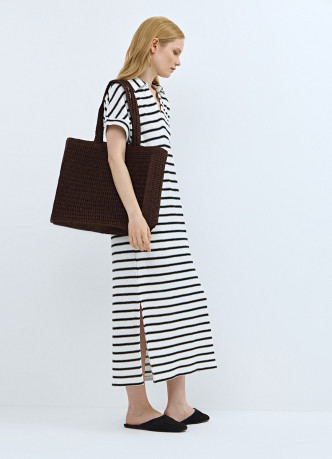 Платье-поло из полотна кроше