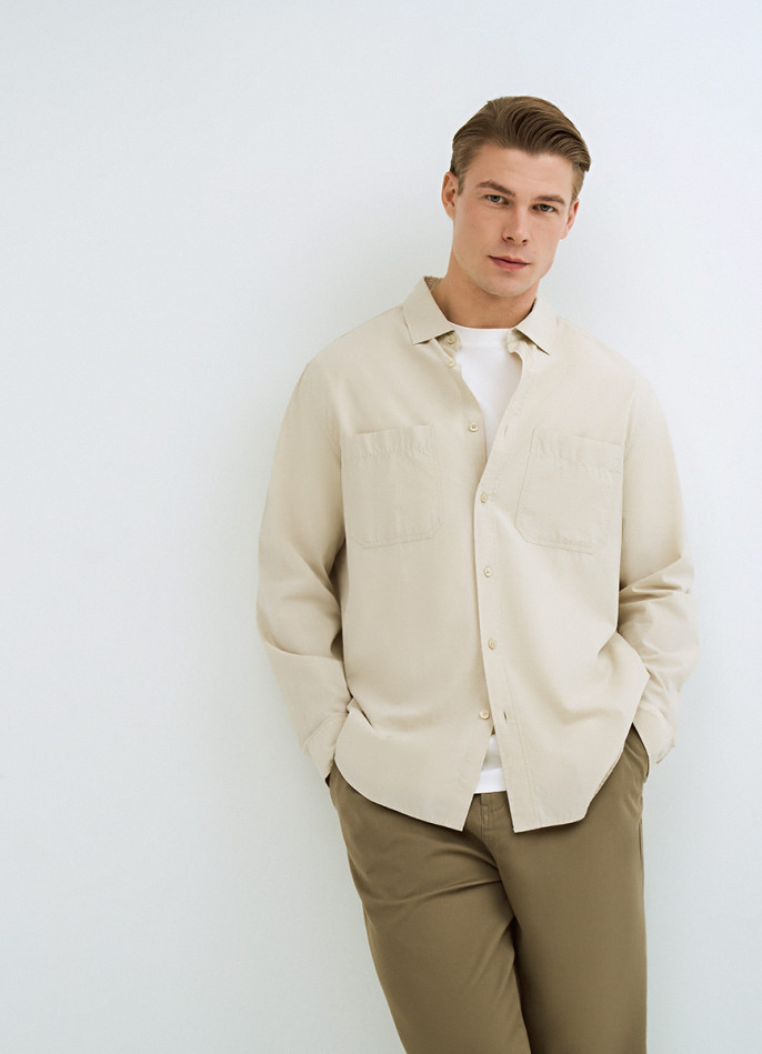 Рубашка из хлопка и лиоцелла