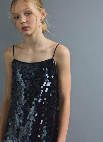 Платье с пайетками для девочек