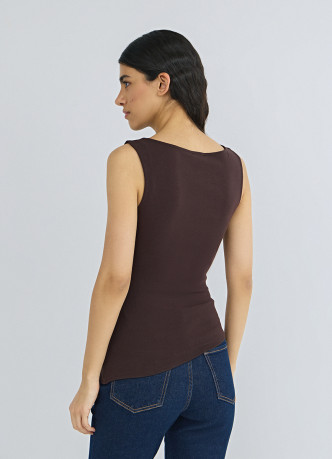 Асимметричный топ без рукавов