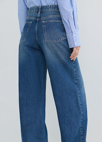 Ультраширокие джинсы с высокой посадкой