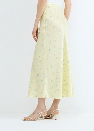 Юбка миди с цветочным принтом