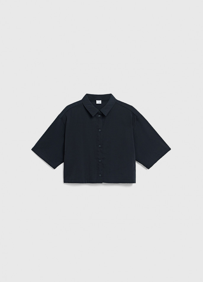 Укороченная рубашка для девочек