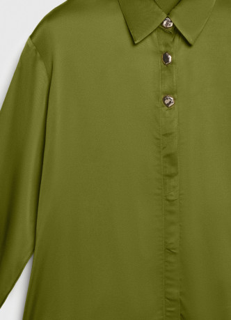 Сатиновая блузка из вискозы