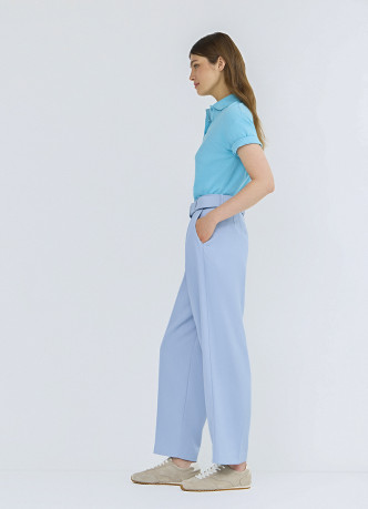 Зауженные брюки с поясом