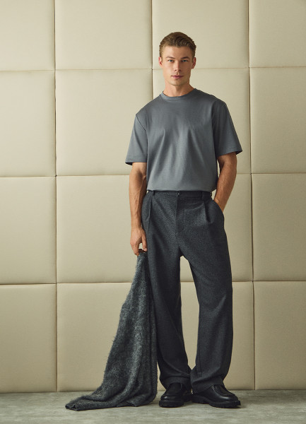 

Футболка из мерсеризованного хлопка, Серый