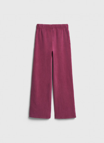 Широкие трикотажные брюки для девочек