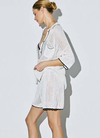 Шорты ажурной вязки