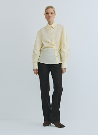 Рубашка с асимметричной застёжкой