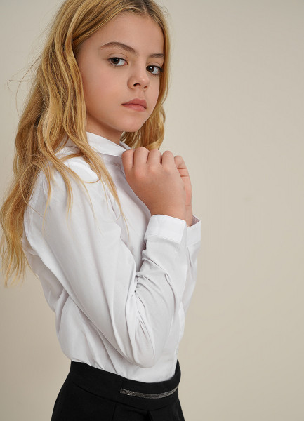 Блузка для девочек, Белый O`Stin GSH101-00