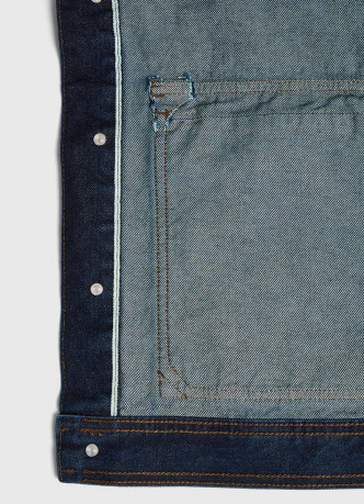 Джинсовая куртка-рубашка