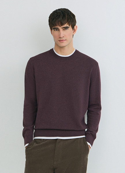 

Джемпер с имитацией футболки, Фиолетовый