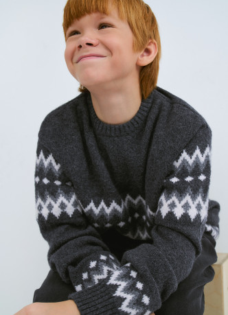 Вязаный джемпер для мальчиков